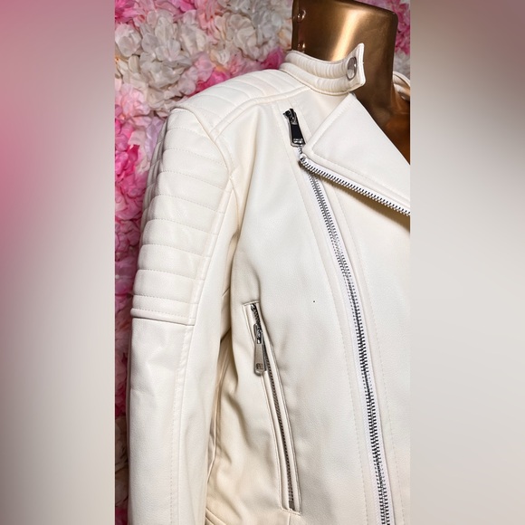 Zara Faux Leather Biker Jacket - Picture 6 of 7